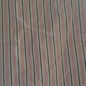 Amy Coe Pink&White Stripes Crib Skirt/Dust Ruffle
